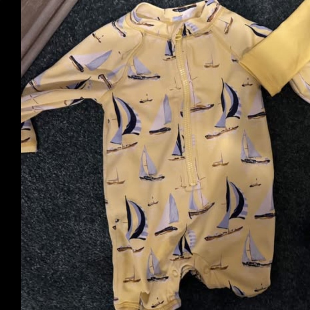 Janie and Jack Sailboat Bathing Suit